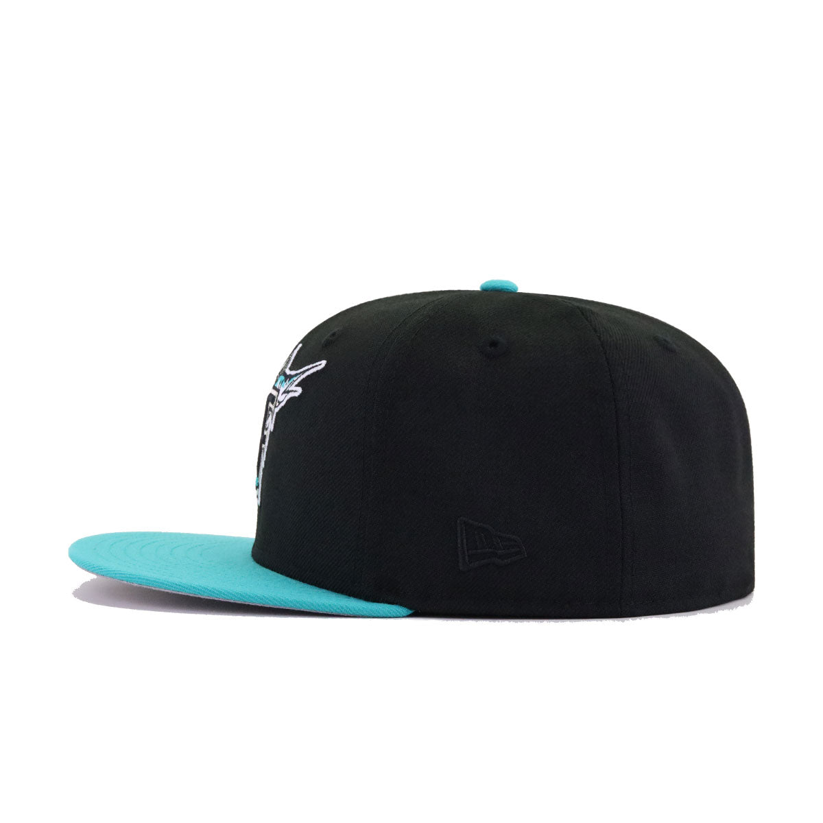Florida Marlins Black Teal 1997 World Series New Era 59Fifty Fitted