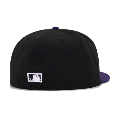 Tampa Bay Rays Black Purple Cooperstown AC New Era 59Fifty Fitted