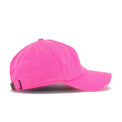 Distressed Neon Pink KBEthos Vintage Dad Hat