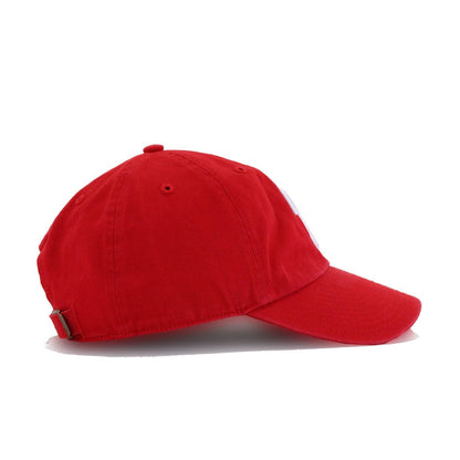 Philadelphia Phillies Scarlet 47 Brand Clean Up Dad Hat