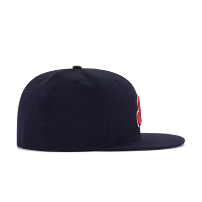 Cleveland Indians Navy Cooperstown AC New Era 59Fifty Fitted