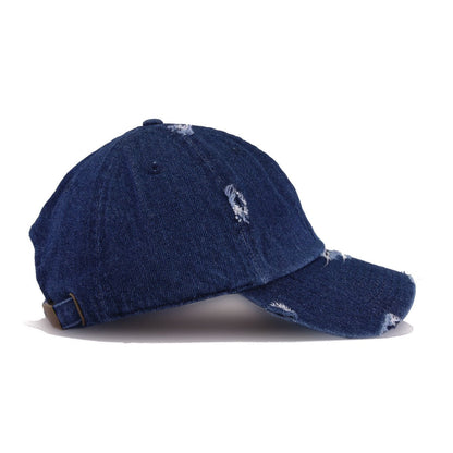 Distressed Dark Denim KBEthos Vintage Dad Hat