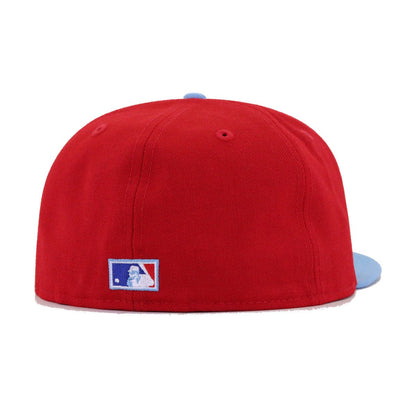 Montreal Expos Scarlet Sky Blue New Era 59Fifty Fitted