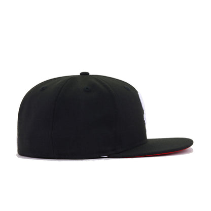 Chicago White Sox Black Red Bottom New Era 59Fifty Fitted