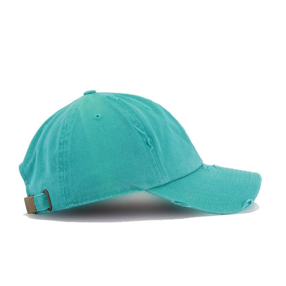 Distressed Pigmented Turquoise KBEthos Vintage Dad Hat