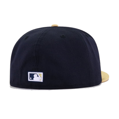 Houston Astros Navy Metallic Gold Cooperstown AC New Era 59Fifty Fitted