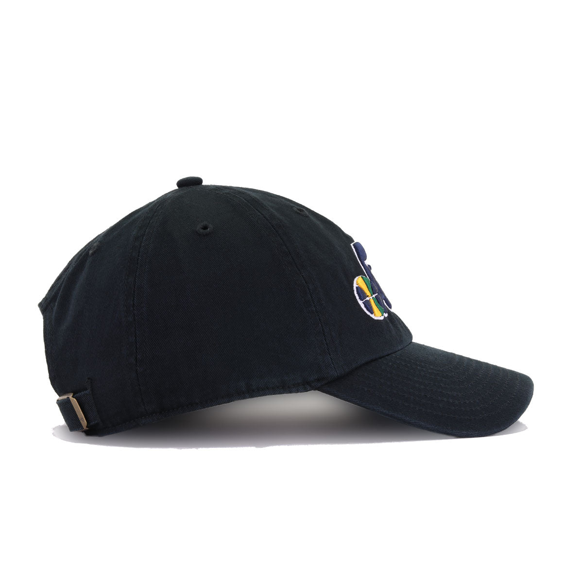 Utah Jazz Black 47 Brand Clean Up Dad Hat