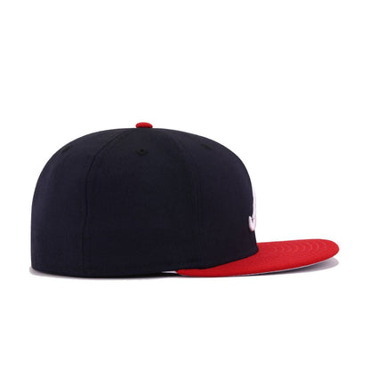 Atlanta Braves Navy Scarlet 1999 World Series Cooperstown New Era 59Fifty Fitted