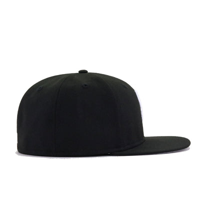Chicago White Sox Black Cooperstown AC New Era 59Fifty Fitted