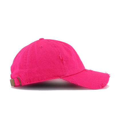 Distressed Magenta KBEthos Vintage Dad Hat