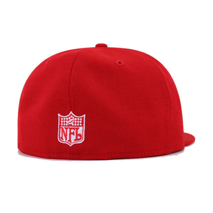 Houston Oilers Front Door Red New Era 59Fifty Fitted