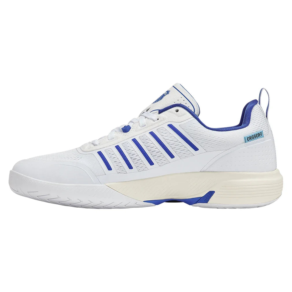 Men's Ultra Court Pickleball Shoes White and Dazzling Blue
