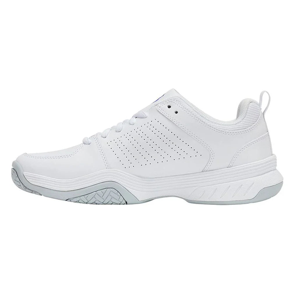 Men's Court Express 2 Tennis Shoes White and Dazzling Blue