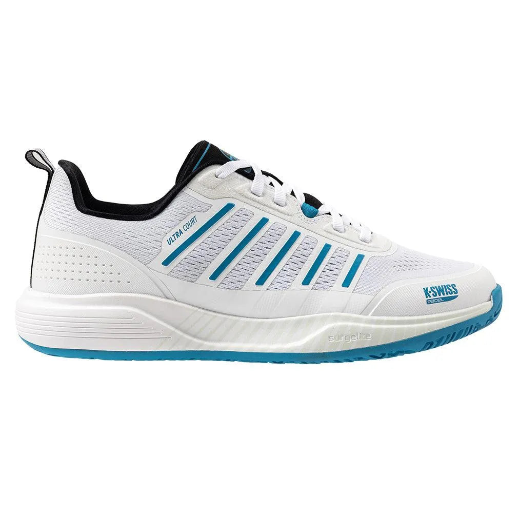 Men's Ultra Court Padel Shoes White and Black