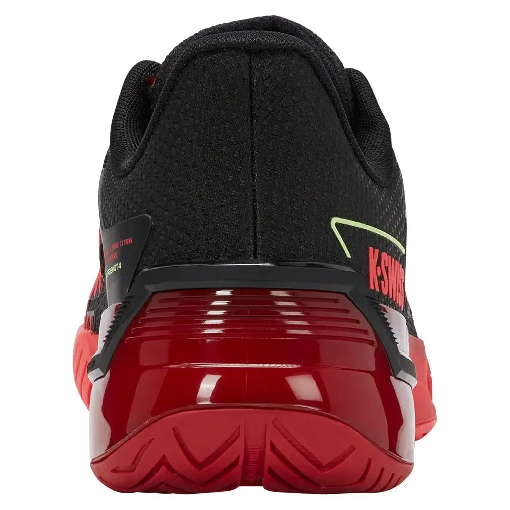 Men's Ultrashot 4 Tennis Shoes Black and Neon Lava