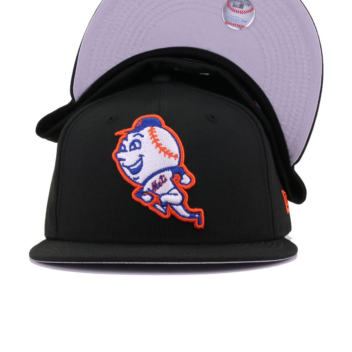New York Mets Black Mr Met New Era 59Fifty Fitted