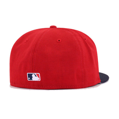 Boston Red Sox Scarlet Navy Cooperstown AC New Era 59Fifty Fitted