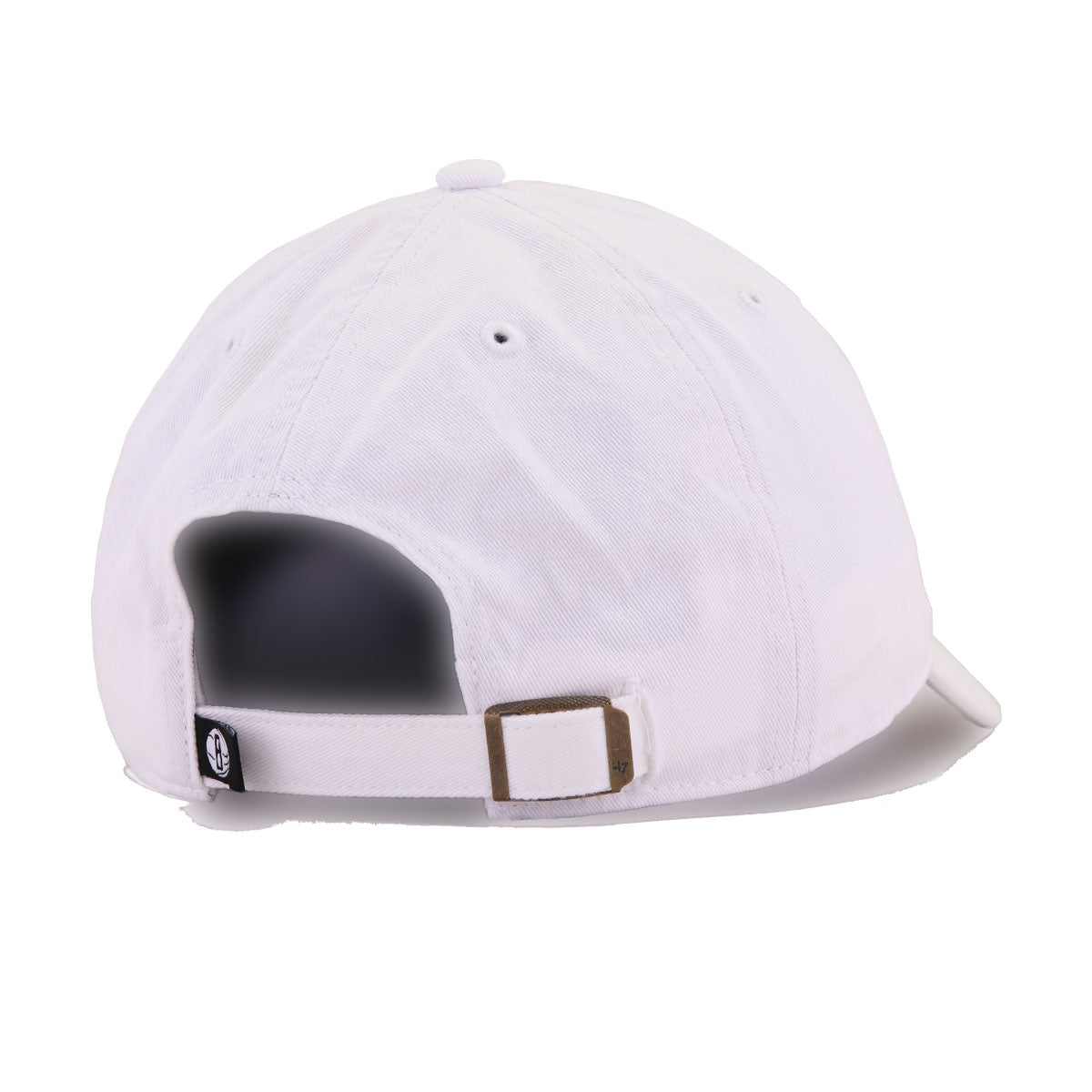 Brooklyn Nets White 47 Brand Clean Up Dad Hat