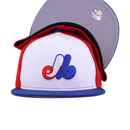 Montreal Expos White Scarlet Light Royal Blue 1969 New Era 59Fifty Fitted