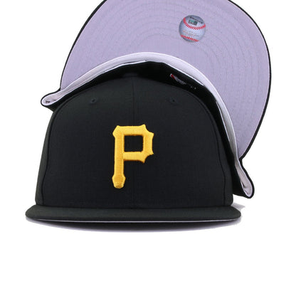 Pittsburgh Pirates Black Cooperstown AC New Era 59Fifty Fitted