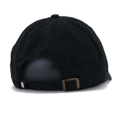 Pittsburgh Steelers Black 47 Brand Clean Up Dad Hat