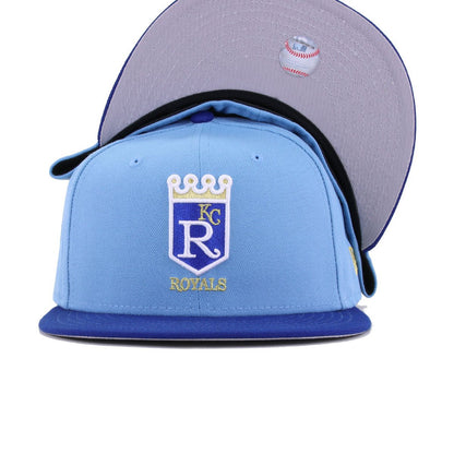 Kansas City Royals Sky Blue Light Royal Blue New Era 59Fifty Fitted