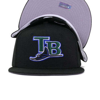 Tampa Bay Rays Black 2001 Cooperstown AC New Era 59Fifty Fitted