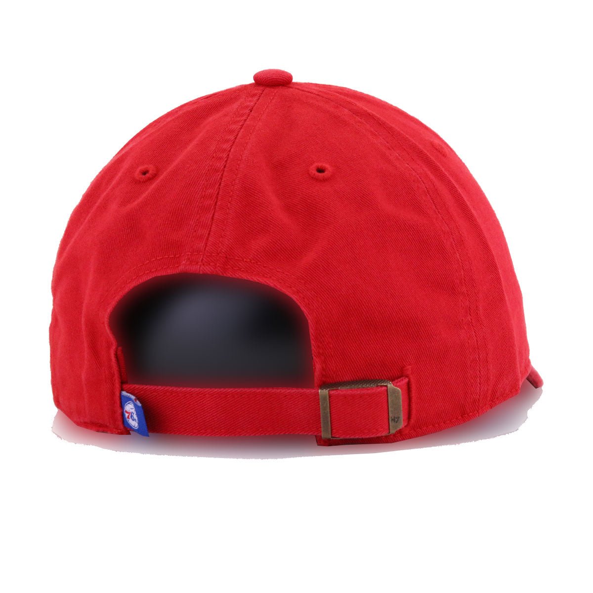 Philadelphia 76ers Front Door Red 47 Brand Clean Up Dad Hat