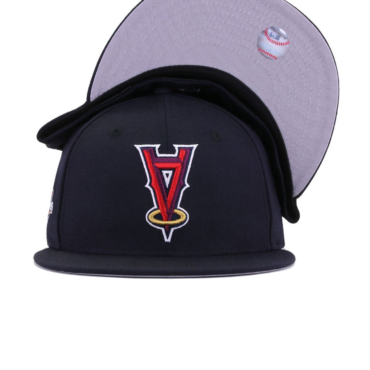 Los Angeles Angels Navy Upside Down 2002 World Series New Era 59Fifty Fitted