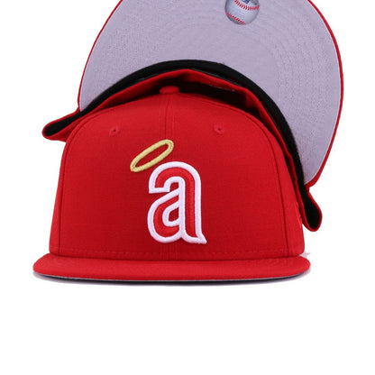 Los Angeles Angels Scarlet 1971 New Era 59Fifty Fitted