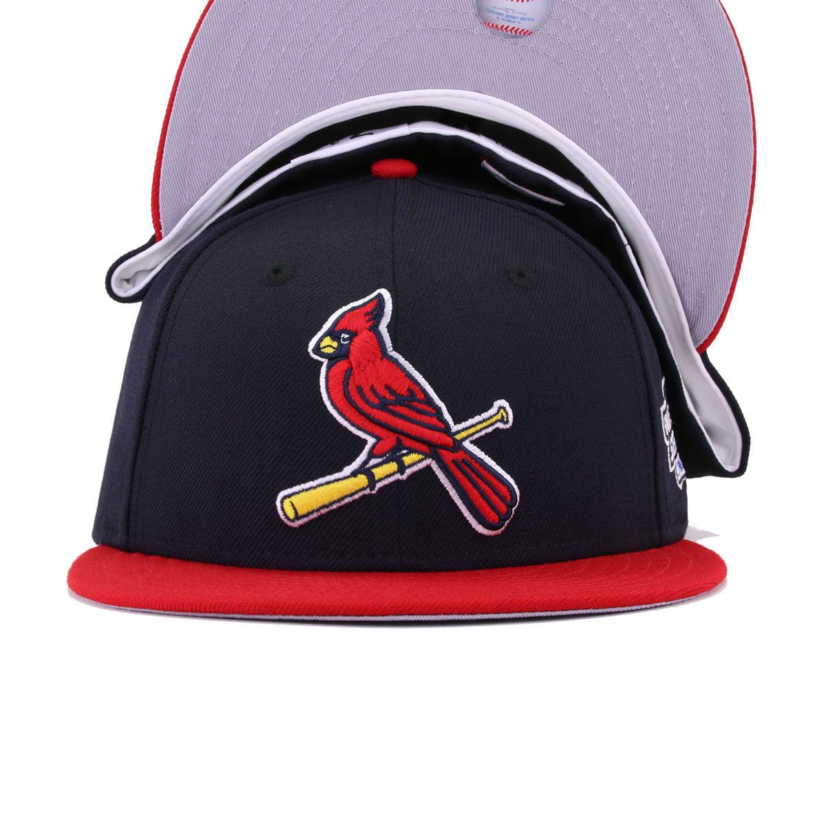 St Louis Cardinals Navy Scarlet 2004 World Series Cooperstown New Era 59Fifty Fitted