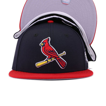 St Louis Cardinals Navy Scarlet 2004 World Series Cooperstown New Era 59Fifty Fitted