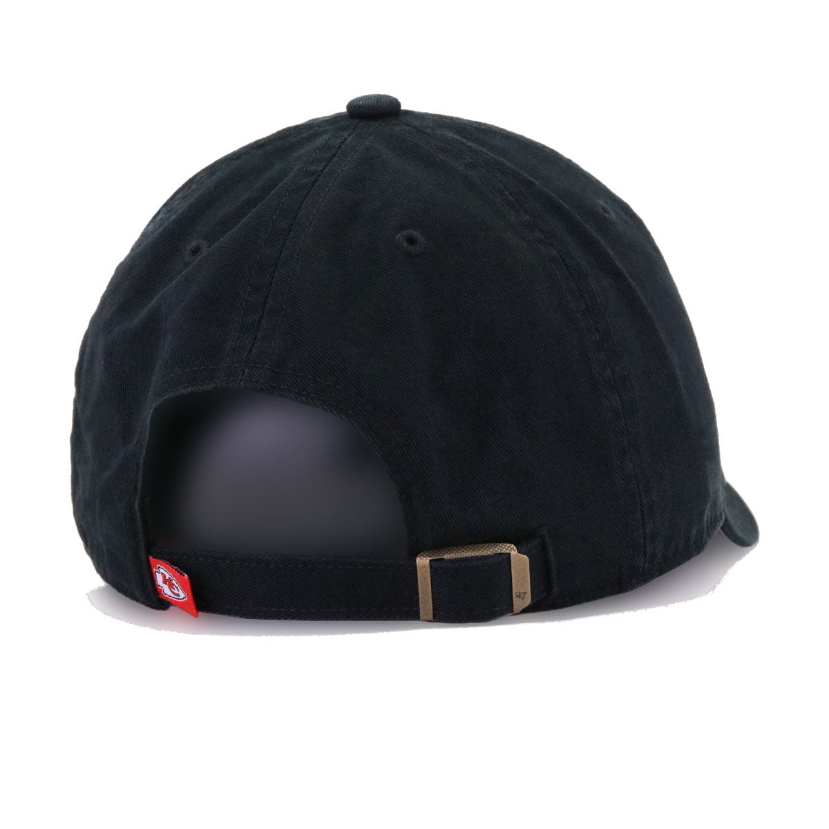 Kansas City Chiefs Black 47 Brand Clean Up Dad Hat
