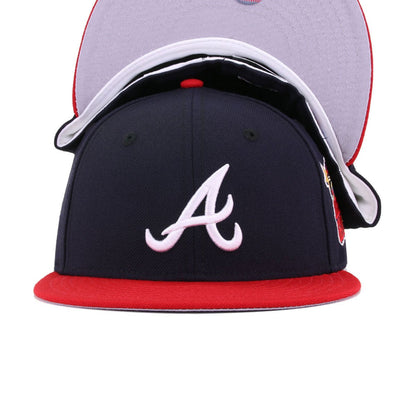 Atlanta Braves Navy Scarlet 2000 All Star Game Cooperstown New Era 59Fifty Fitted