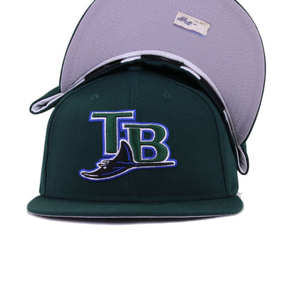 Tampa Bay Rays Dark Green Cooperstown AC New Era 59Fifty Fitted
