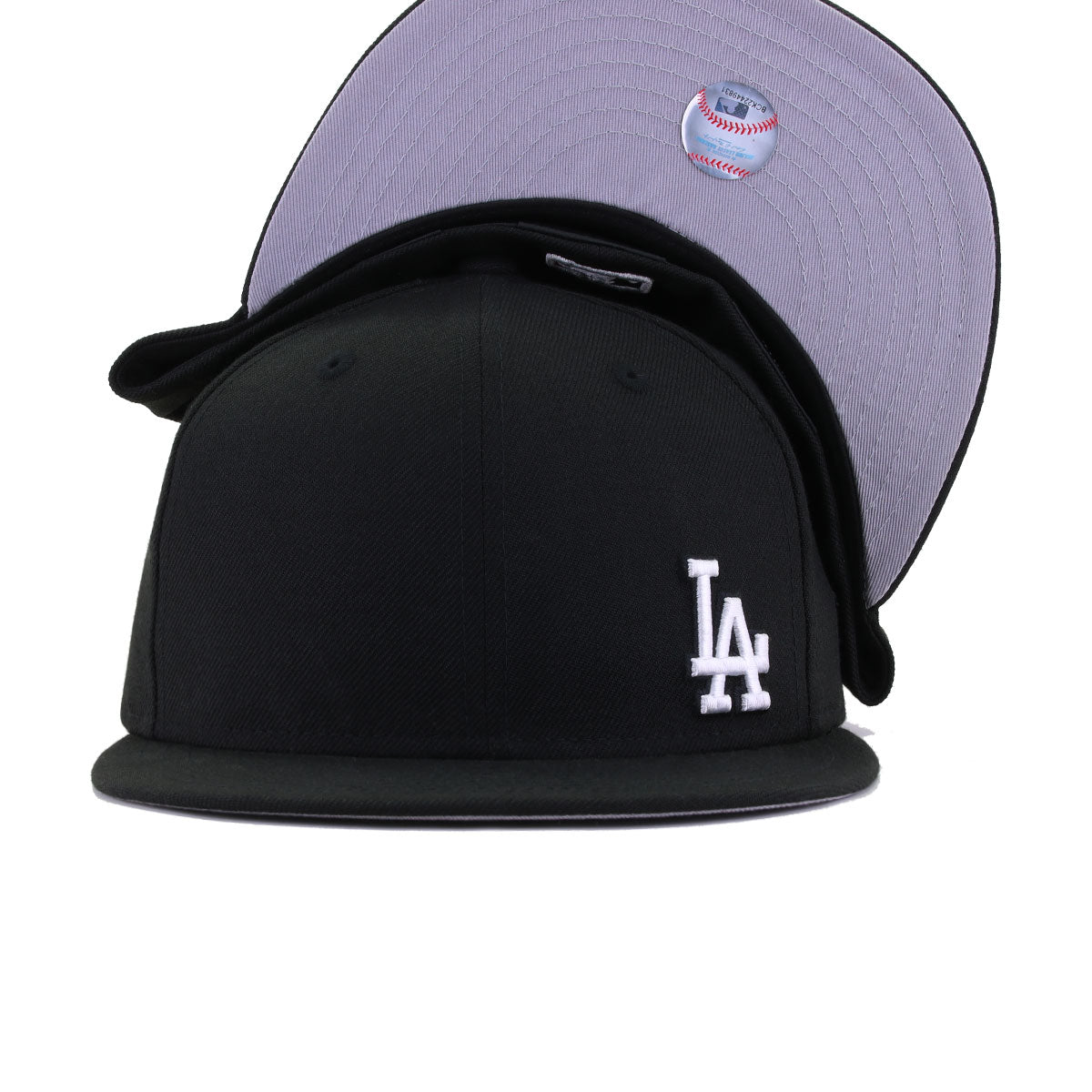 Los Angeles Dodgers Black Flawless Heartbacker New Era 59Fifty Fitted