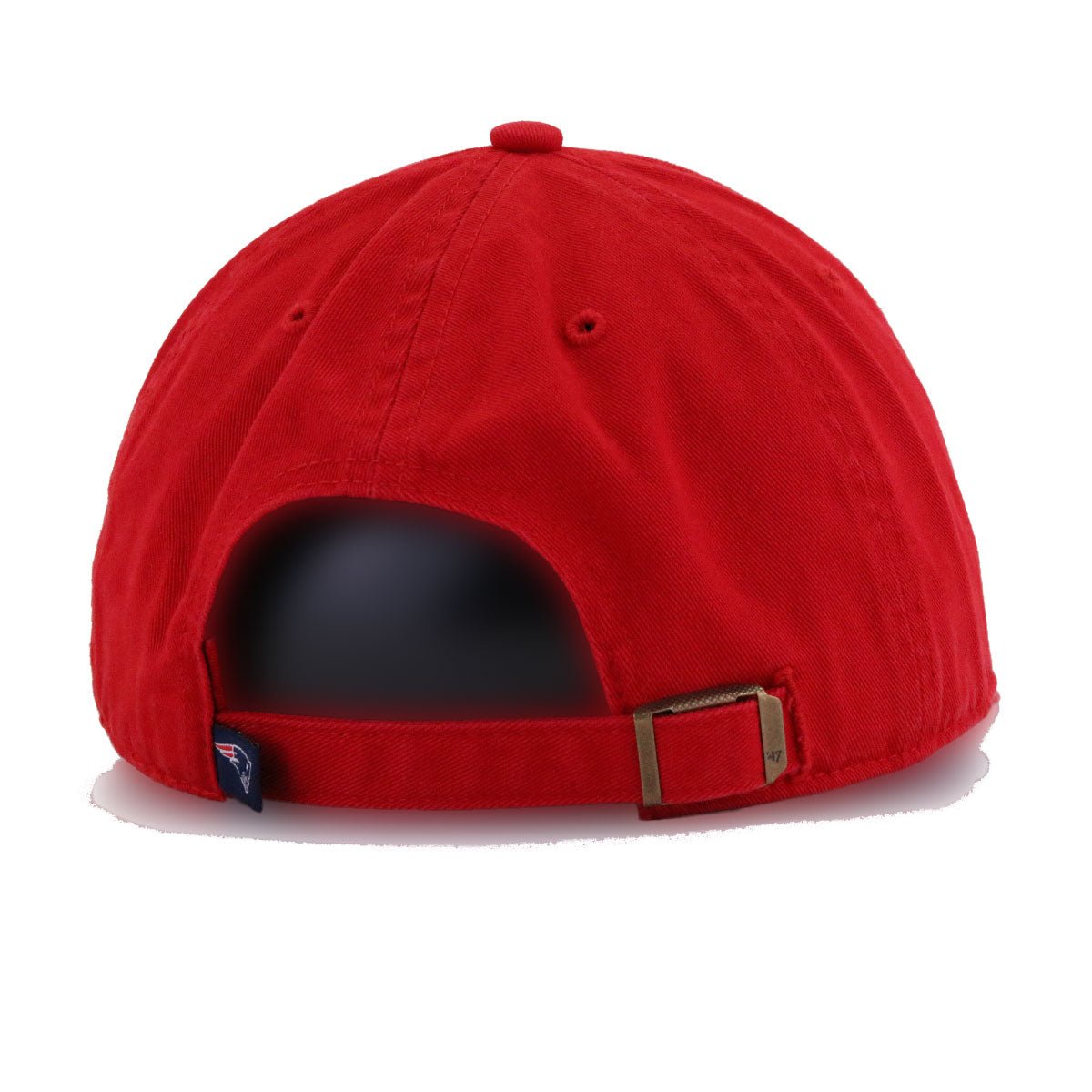 New England Patriots Scarlet 47 Brand Clean Up Dad Hat