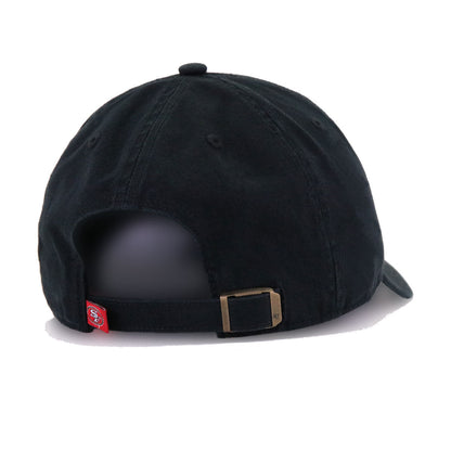 San Francisco 49ers Black 47 Brand Clean Up Dad Hat