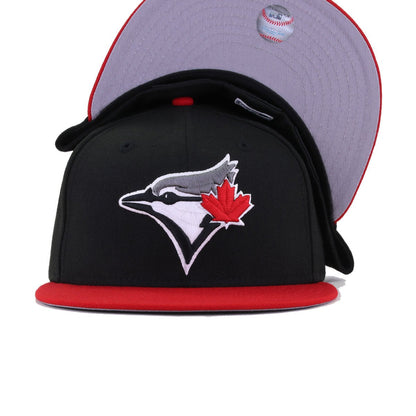 Toronto Blue Jays Black Scarlet New Era 59Fifty Fitted