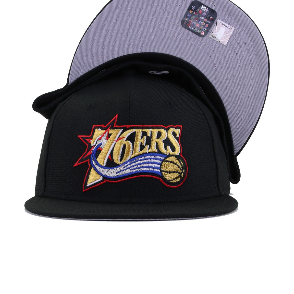Philadelphia 76ers Black 1997 New Era 59Fifty Fitted