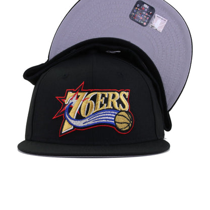 Philadelphia 76ers Black 1997 New Era 59Fifty Fitted