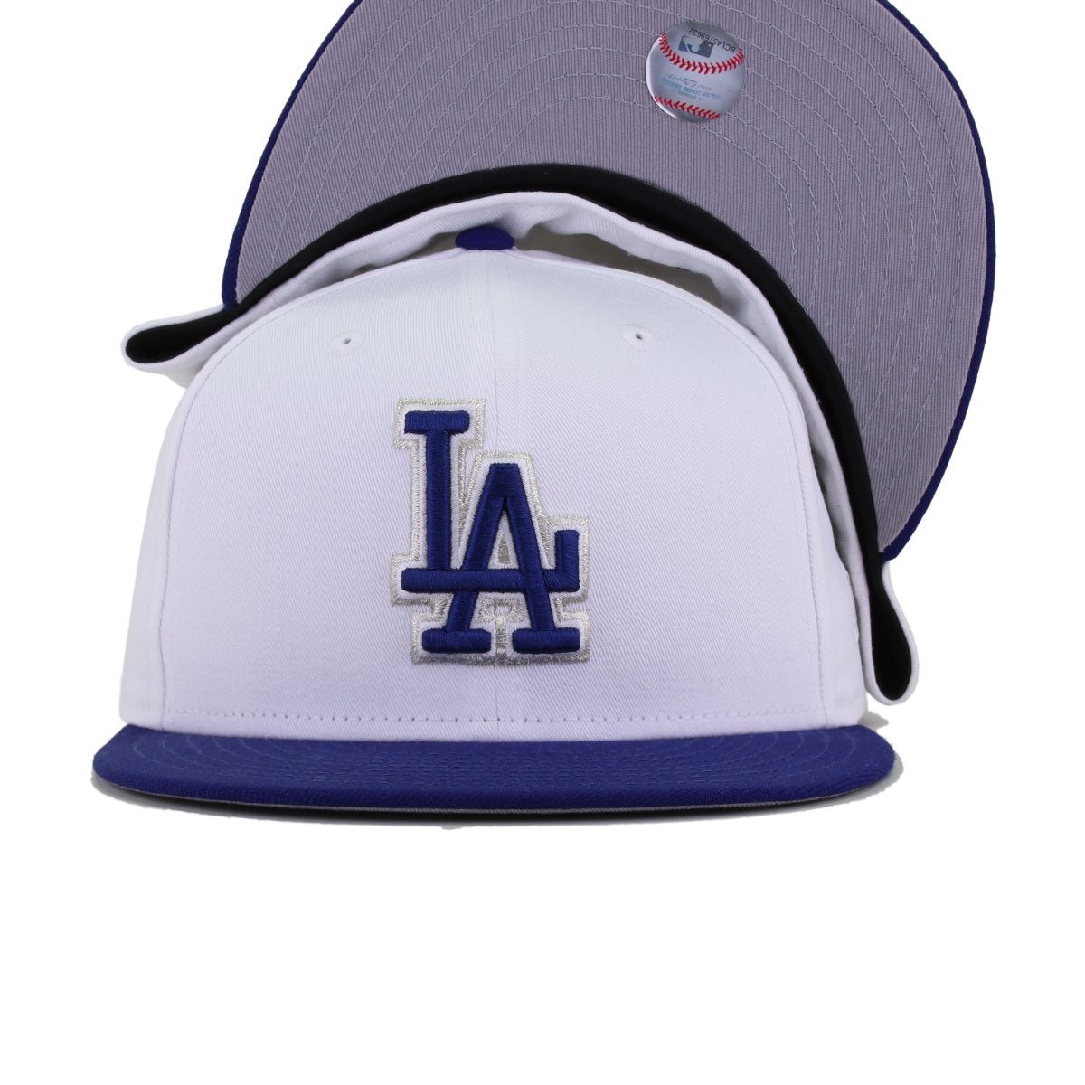 Los Angeles Dodgers White Dark Royal Blue 1999 Batting Practice New Era 59Fifty Fitted