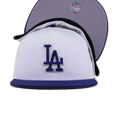 Los Angeles Dodgers White Dark Royal Blue 1999 Batting Practice New Era 59Fifty Fitted