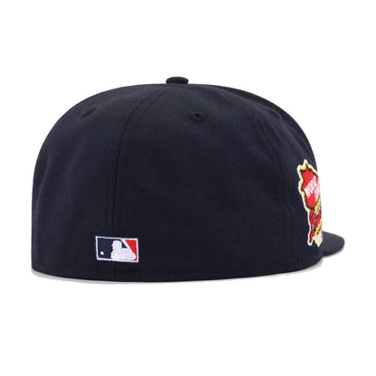 Milwaukee Braves Navy 1957 World Series New Era 59Fifty Fitted