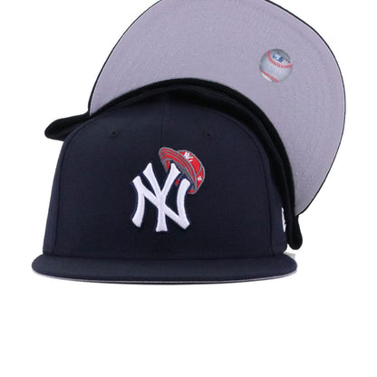 New York Yankees Navy Pseudo Droste New Era 59Fifty Fitted