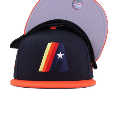 Houston Astros Navy Orange 50th Anniversary New Era 59Fifty Fitted