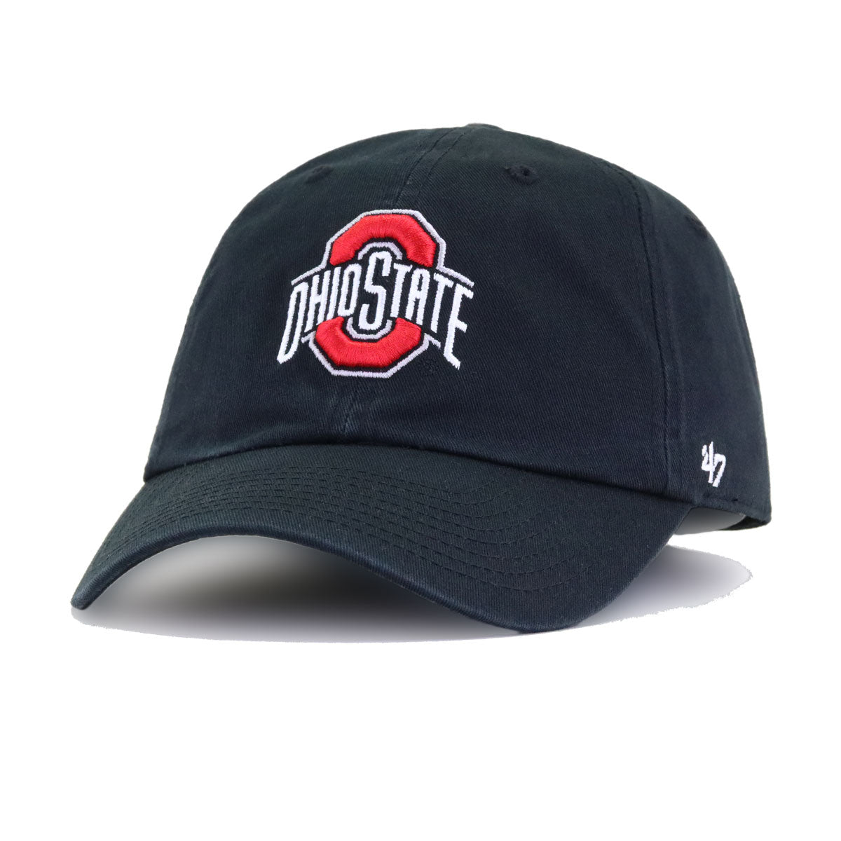 Ohio State University Buckeyes Black 47 Brand Clean Up Dad Hat