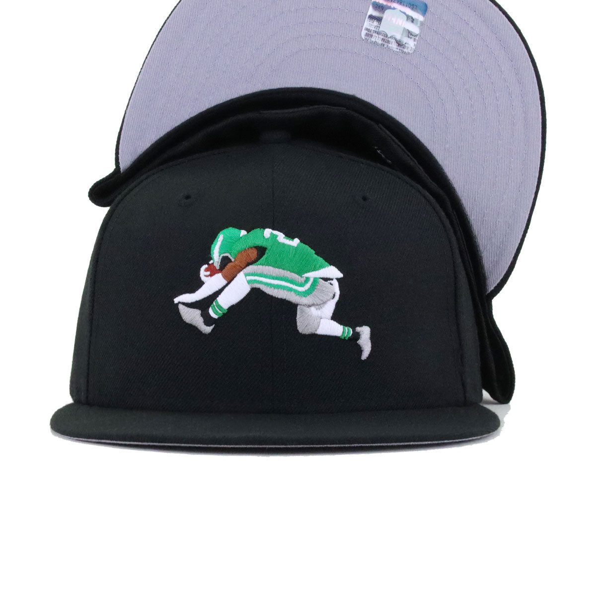 Philadelphia Eagles Black SAQUON REVERSE HURDLE New Era 59Fifty Fitted