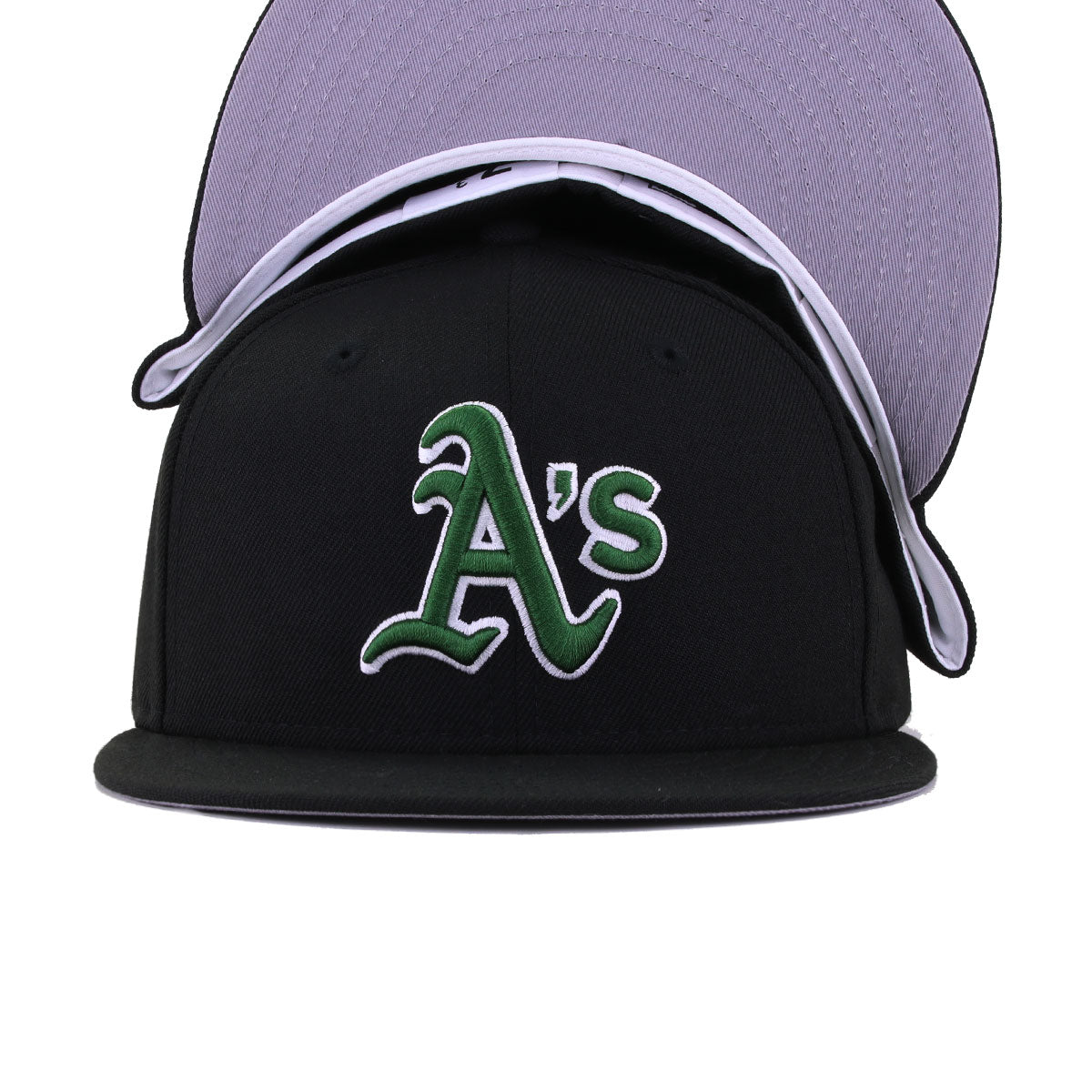 Oakland Athletics Black Cooperstown AC New Era 59Fifty Fitted