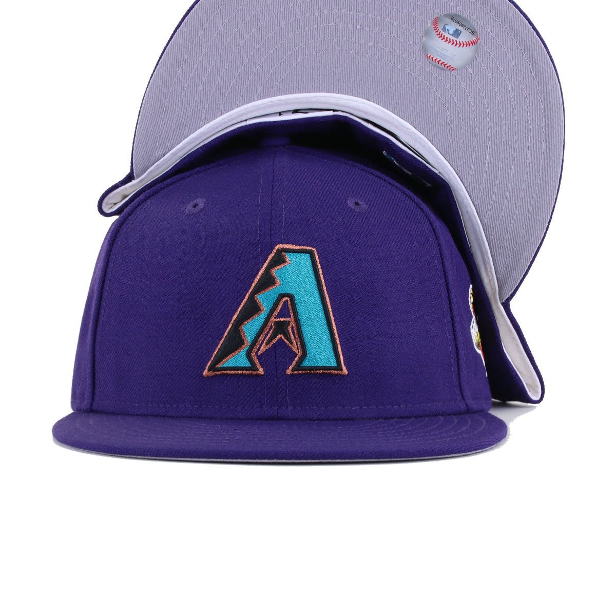 Arizona Diamondbacks Purple 2001 World Series Cooperstown New Era 59Fifty Fitted